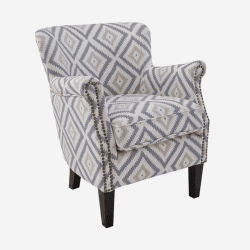 Image showing the Greyhound Armchair, H78 x W65 x D76cm, Glacier Storm product.
