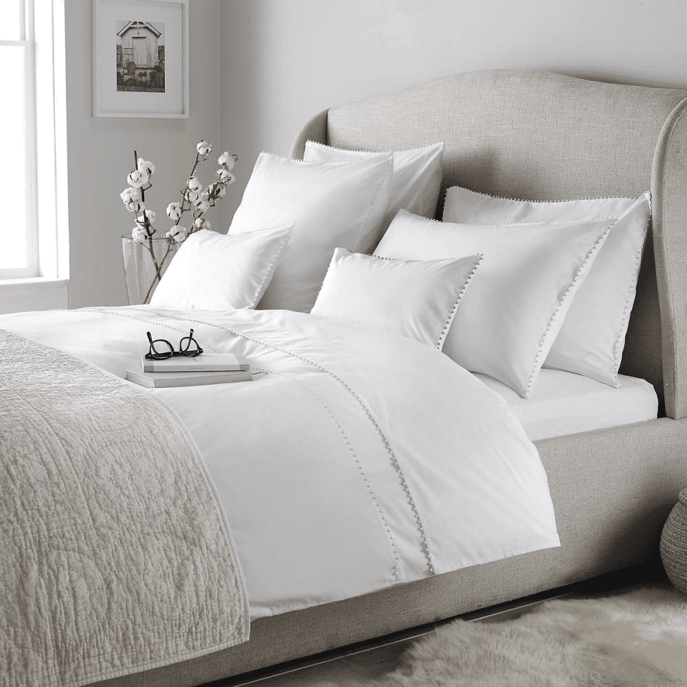 Avignon - 200 Thread Count Cotton King duvet cover, W225 x L220cm, White