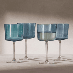 Image showing the Gems Set of 4 Wine Glasses, 250ml, Sapphire product.