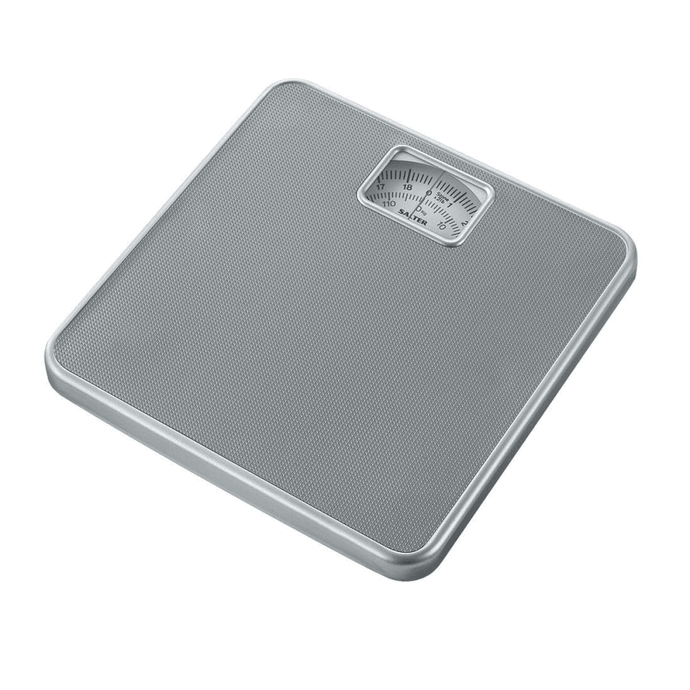 Mechanical Bathroom Scale, Silver, Silver