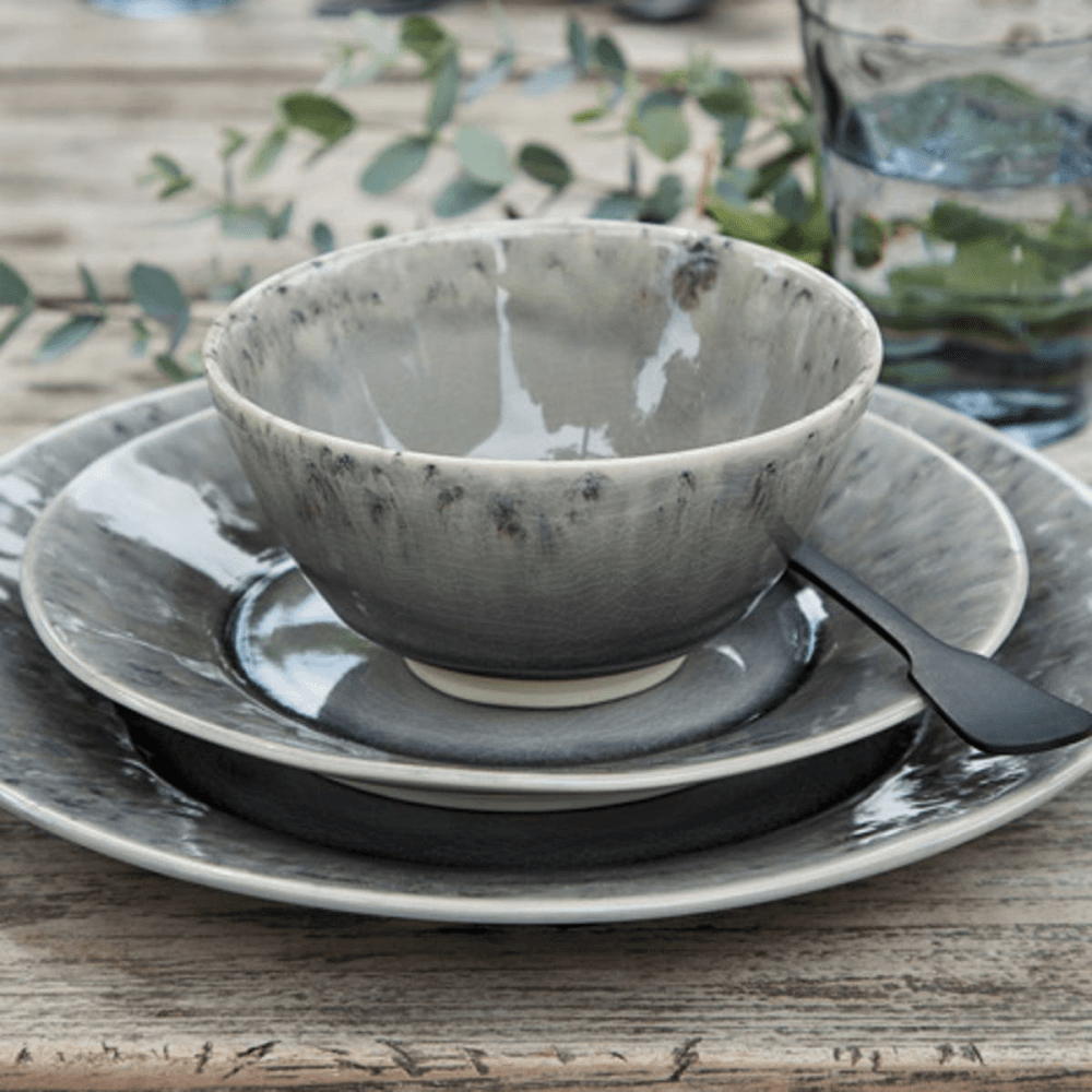 Madeira Set of 6 soup/cereal bowls, 14cm, grey