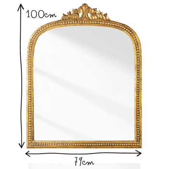 Image showing the Franco Mirror, 100 x 79cm, Gold product.