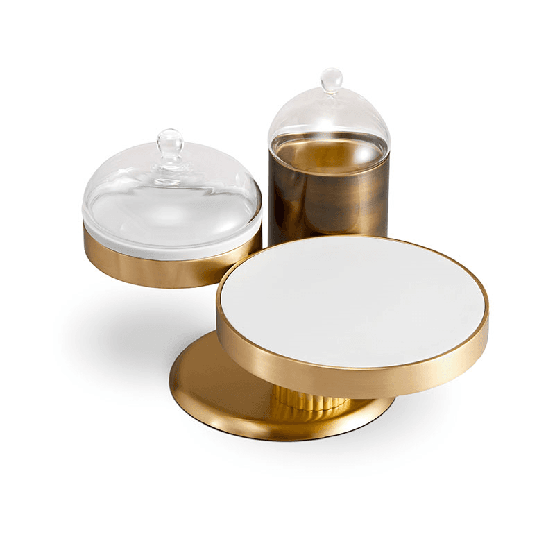 Kelly Behun Tiered Dessert Servers, H17cm, Gold