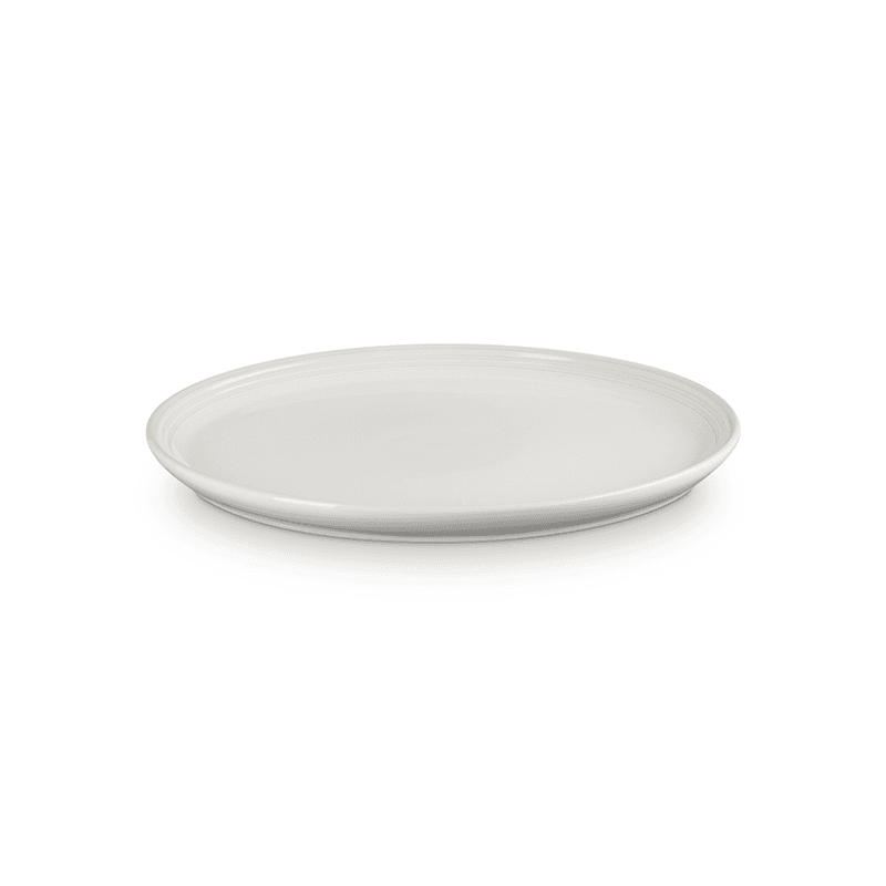 Stoneware Coupe Side Plate, 22cm, Meringue