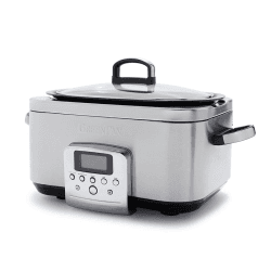 Image showing the Non-Stick Slow Cooker, 6L, Stainless Steel product.