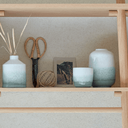 Image showing the Kiln Green Small Barrel Vase, H12cm product.