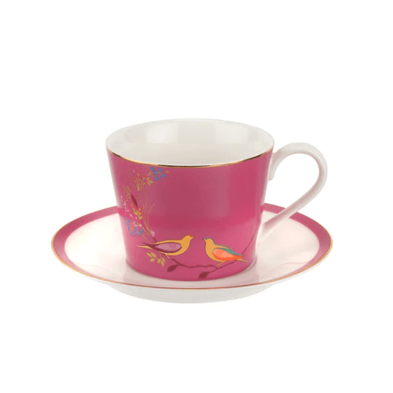 Chelsea Collection Teacup and saucer, 20cl, pink