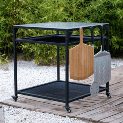 Image showing the Modular Large Table, Silver/Black product.