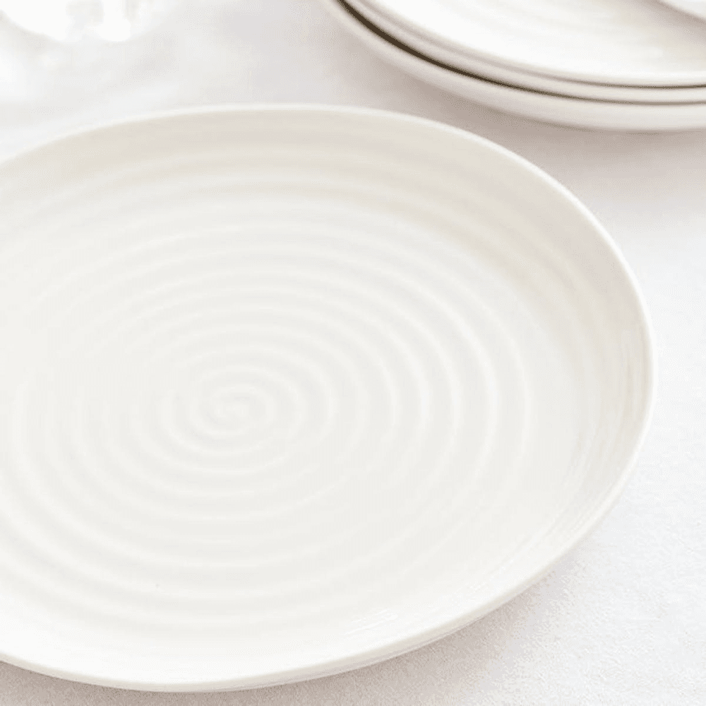 Ceramics Set of 4 dinner plates, 27cm, White