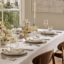 Image showing the Luca Jour Work Tablecloth, 230 x 140cm, White product.