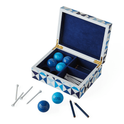 Image showing the Sorrento Lacquer Golf Gift Set, Blue product.