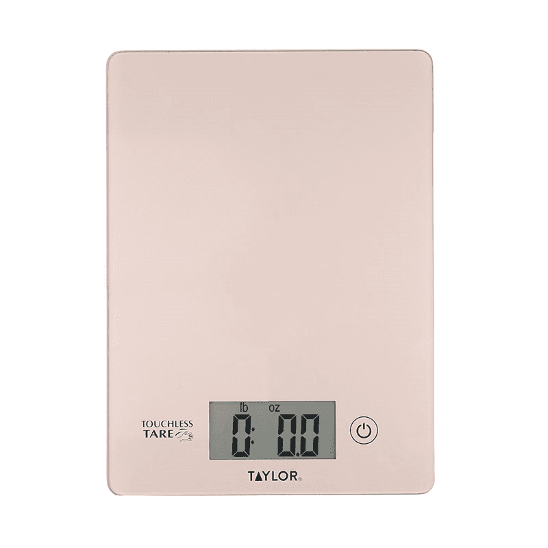 Touchless TARE Digital Dual Kitchen Scales, 5KG, Rose Gold
