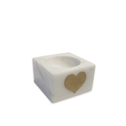 Image showing the Heart Egg Cup, L5.5 x W5.5 x H3.5cm, White product.