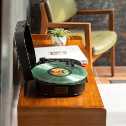 Image showing the Discovery Portable Turntable, Black product.