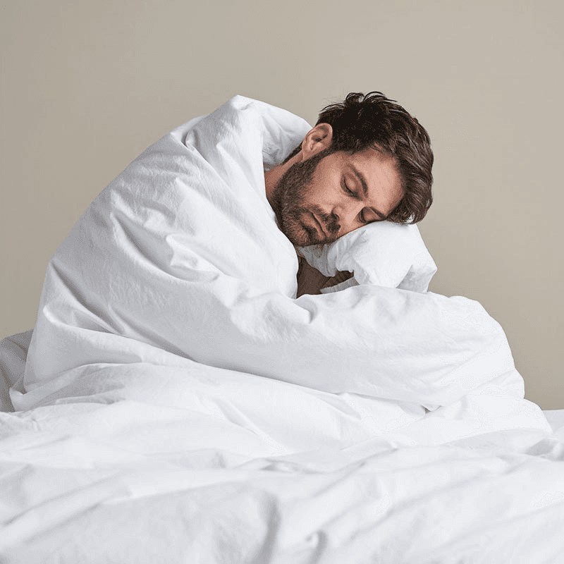 Relaxed Cotton Duvet Cover, King, Snow