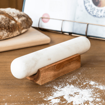 Image showing the Brompton Rolling Pin, White product.