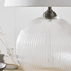 Image showing the Overton Table Lamp, Clear product.