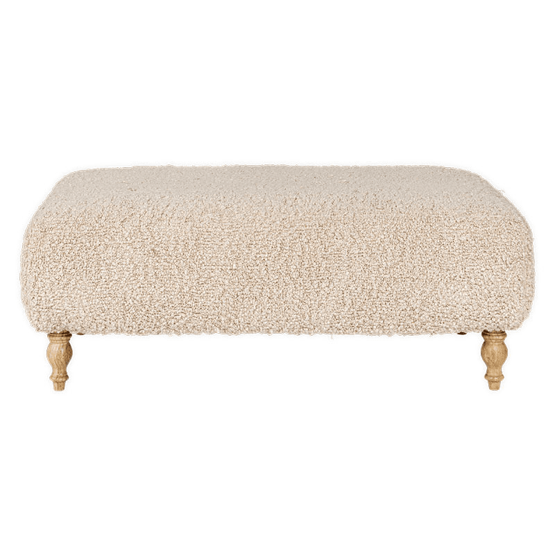 Otas Teddy Ottoman, Off White