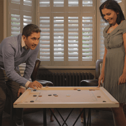 Image showing the Premium Junior Carrom Board Set product.
