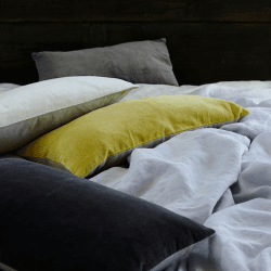 Image showing the Misi Velvet Cushion, 30 x 50cm, Slate product.