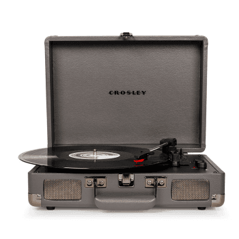 Image showing the Cruiser Deluxe Plus Portable Turntable, Slate product.