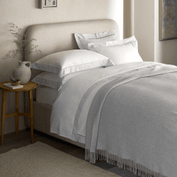 Image showing the Chepstow Cashmere Blend Throw, 140 x 200cm, Grey product.