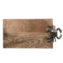Image showing the Seashore Serving Board with Crab Design, L42 x W20.5cm, Wood product.