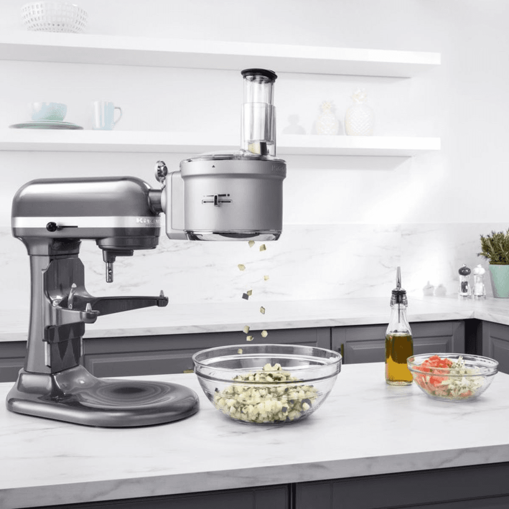 Food processor attachment for mixer, Silver