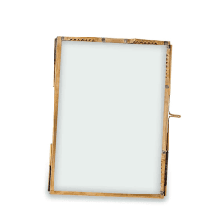 Image showing the Taluka Kiko Brass Frame, 5 x 7", Antique Brass product.