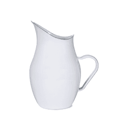 Image showing the Water pitcher, white/enamel product.