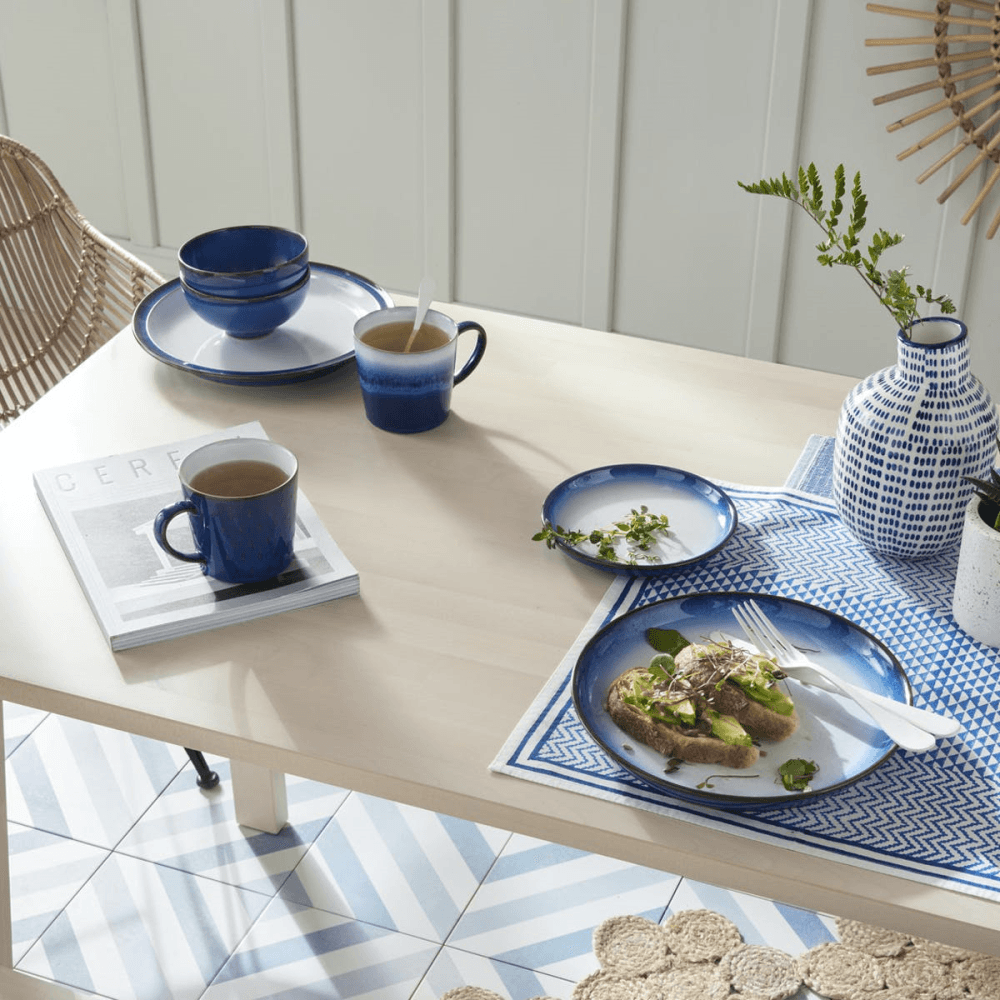 Blue Haze 4 Piece Pasta Bowl Set, 22cm