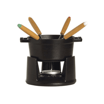 Image showing the Mini fondue set, 10cm, Black product.
