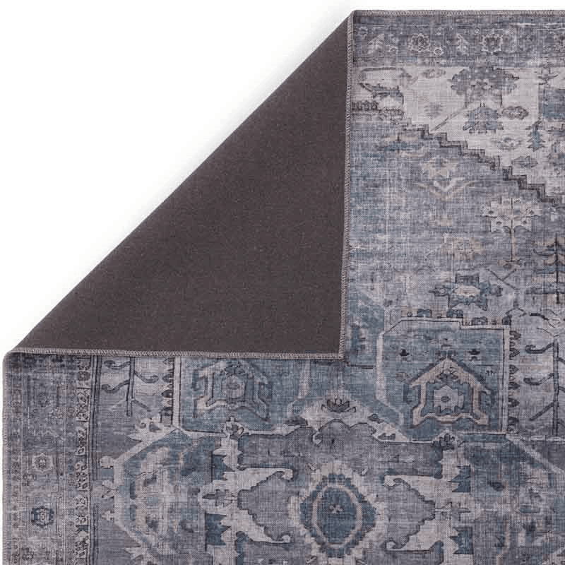 Kaya Traditional Classic Noor Rug, 120 x 170cm, Grey, Blue, Multi