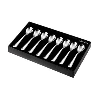 Image showing the Malvern Bright Set of 8 coffee spoons, Stainless Steel product.