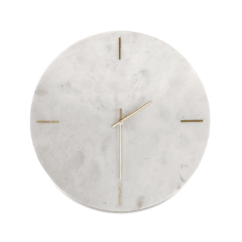 Image showing the Besa Marble clock, Dia41cm, White product.