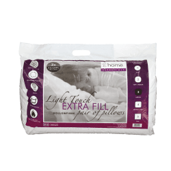 Image showing the Hollowfibre Extra Fill Set of 2 Pillows, White product.