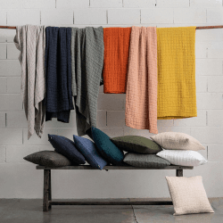 Image showing the Swami Bed Cover, 180 x 260cm, Lin product.
