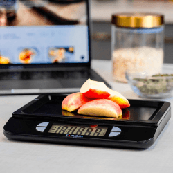 Image showing the Dual USB Rechargeable Digital Scale, 5KG, Black product.