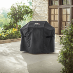 Image showing the Grill cover premium - fits spirit II 200 & spirit E-210, H106.7 x W45.2 x D121.9cm, Black product.