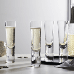 Image showing the Halden Set of 4 Champagne Flutes, 140ml product.