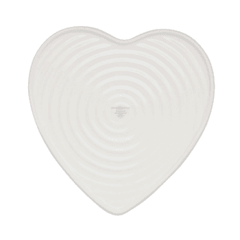 Image showing the Mistletoe Heart Baking Dish, D25cm, White/Green product.
