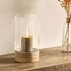 Image showing the Idha Lantern, D15.5 cm, Brown/Clear product.