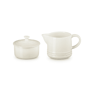 Image showing the Stoneware Milk & Sugar Set, Meringue product.