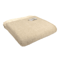 Image showing the Beehive Throw, 150 x 183cm, Oatmeal product.