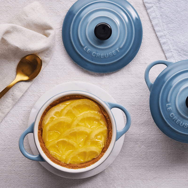 Stoneware Petite Round Casserole, 10cm, Chambray