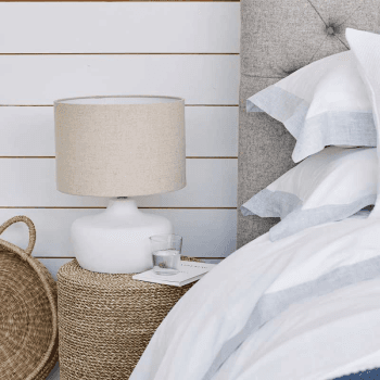 Image showing the Clayton Table Lamp, H40cm, White product.