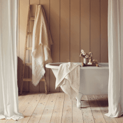 Image showing the Plain Organic Cotton Bath Sheet, Birch product.