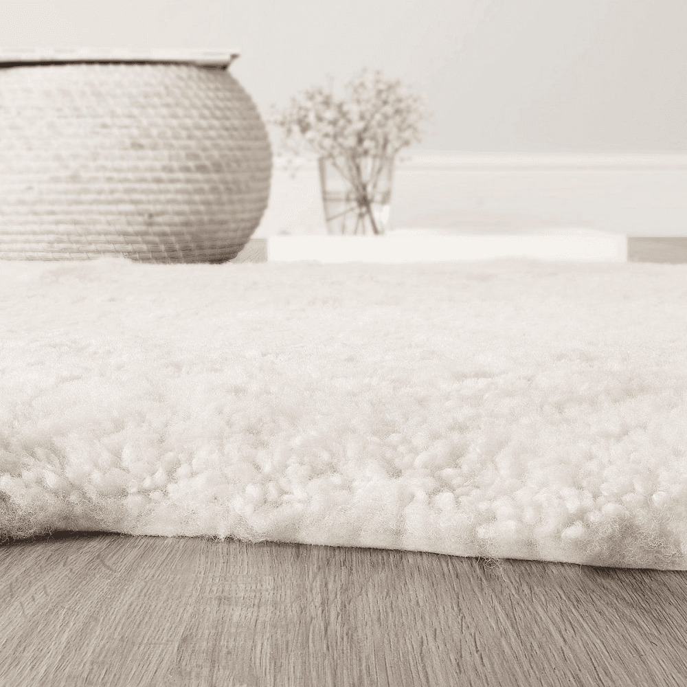 Sheepskin rug, W60 x L90cm, Pearl
