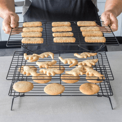 Image showing the Non-stick tiered cooling rack, 40 x 25cm product.