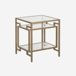 Image showing the Architect Side table, W46.5 x H59.5 x D46.5cm, Gold product.